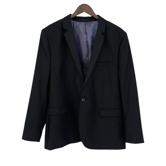 Topman Other - Topman Black Purple Liner Slim Fit Single Breasted Suit Jacket Size 46 R
